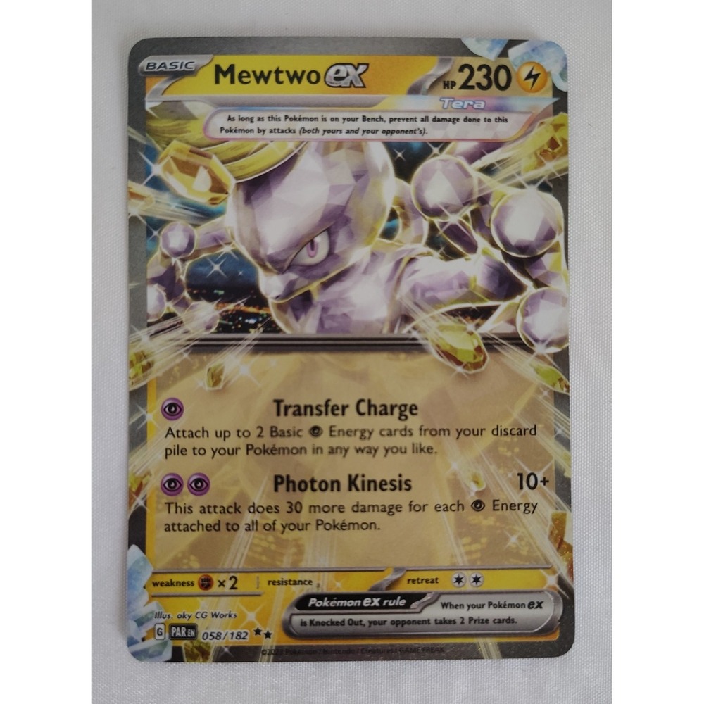 The Pokémon Company Pokémon TCG Mewtwo ex 058/182 SV04 Double Rare Holo 230